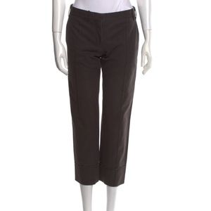 Stella McCartney Grey Straight leg Cropped Pants Sz M